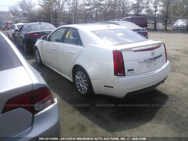 1G6DG5EG8A0100934 - 2010 CADILLAC CTS LUXURY COLLECTION WHITE photo 3