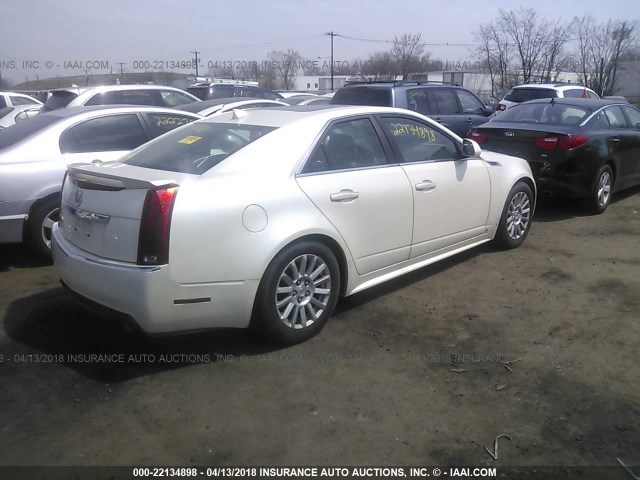 1G6DG5EG8A0100934 - 2010 CADILLAC CTS LUXURY COLLECTION WHITE photo 4