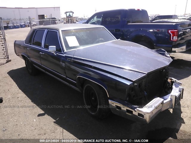 1G6DW54E3MR707956 - 1991 CADILLAC BROUGHAM BLUE photo 1