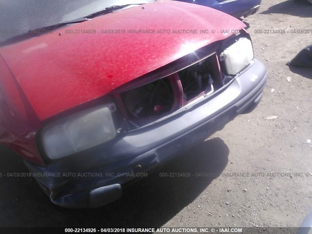 2CNBJ13C636952395 - 2003 CHEVROLET TRACKER RED photo 6