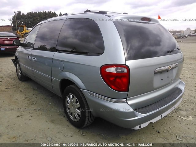 2A8GP64L96R797907 - 2006 CHRYSLER TOWN & COUNTRY LIMITED Light Blue photo 3