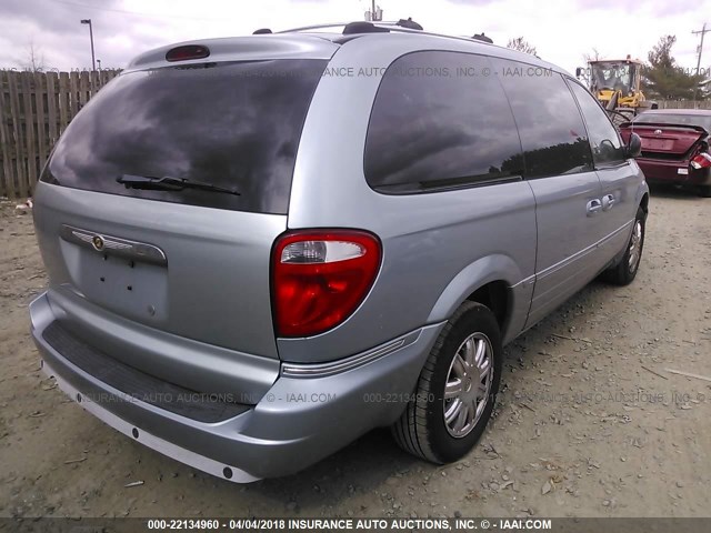 2A8GP64L96R797907 - 2006 CHRYSLER TOWN & COUNTRY LIMITED Light Blue photo 4