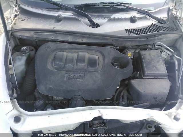 3GNCA13B29S525782 - 2009 CHEVROLET HHR LS WHITE photo 10