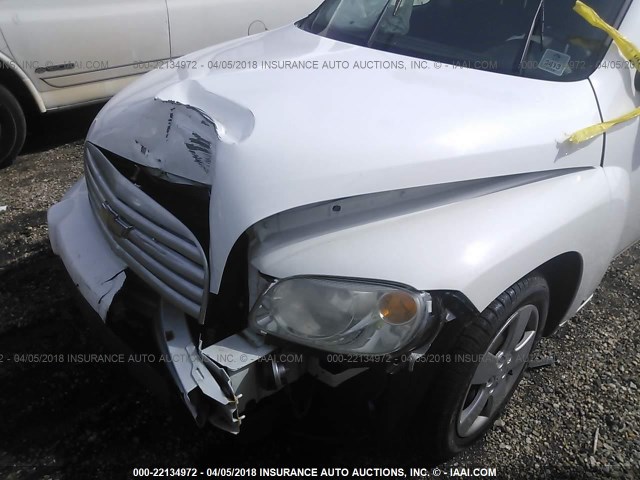 3GNCA13B29S525782 - 2009 CHEVROLET HHR LS WHITE photo 6