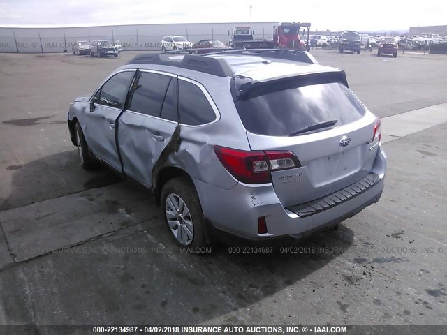 4S4BSBEC7F3338239 - 2015 SUBARU OUTBACK 2.5I PREMIUM SILVER photo 3