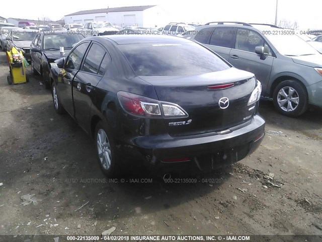 JM1BL1V79C1623336 - 2012 MAZDA 3 I BLACK photo 3