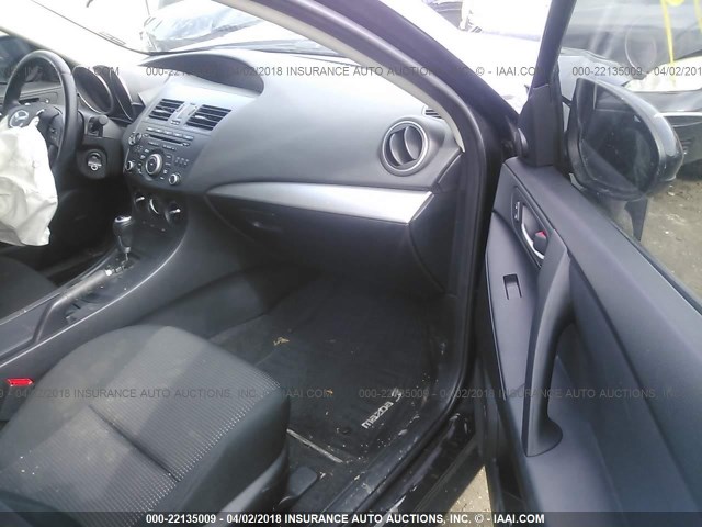 JM1BL1V79C1623336 - 2012 MAZDA 3 I BLACK photo 5