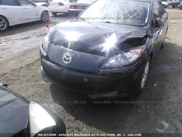 JM1BL1V79C1623336 - 2012 MAZDA 3 I BLACK photo 6