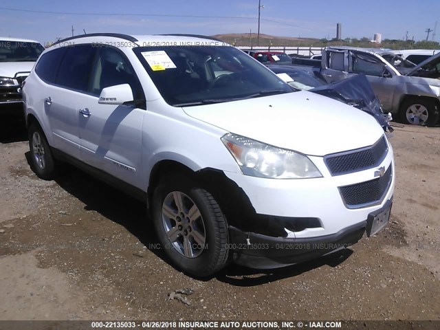 1GNER23D49S148750 - 2009 CHEVROLET TRAVERSE LT WHITE photo 1