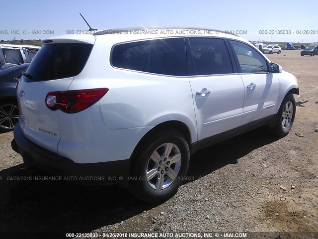 1GNER23D49S148750 - 2009 CHEVROLET TRAVERSE LT WHITE photo 4