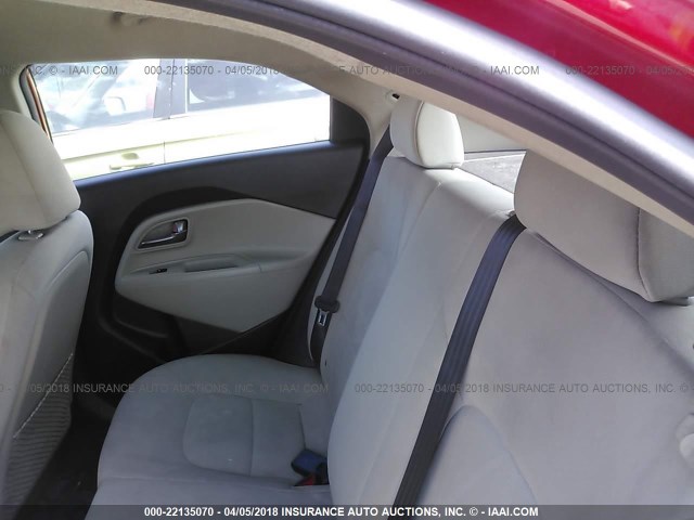 KNADM5A32D6181730 - 2013 KIA RIO LX RED photo 8