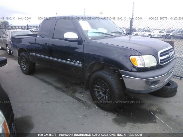 5TBRN34192S250956 - 2002 TOYOTA TUNDRA ACCESS CAB SR5 BLACK photo 1