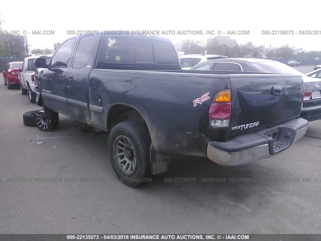 5TBRN34192S250956 - 2002 TOYOTA TUNDRA ACCESS CAB SR5 BLACK photo 3