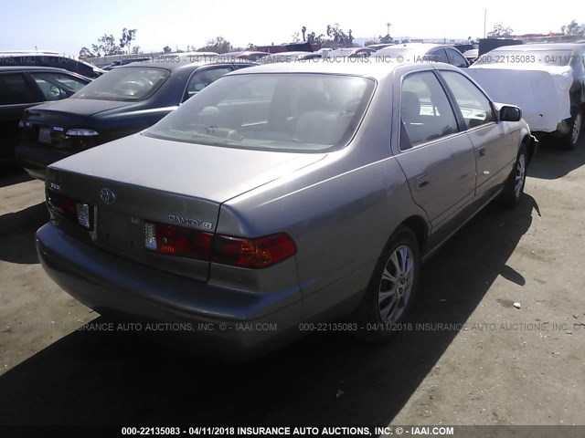 4T1BG22K81U099154 - 2001 TOYOTA CAMRY CE/LE/XLE GRAY photo 4