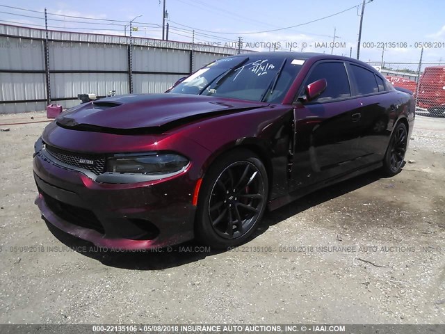 2C3CDXGJ4JH256409 - 2018 DODGE CHARGER R/T 392 RED photo 2