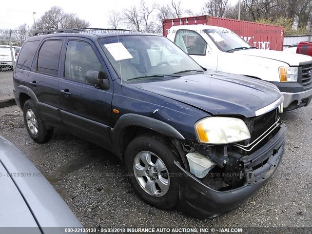 4F2CZ06103KM40747 - 2003 MAZDA TRIBUTE ES Dark Blue photo 1