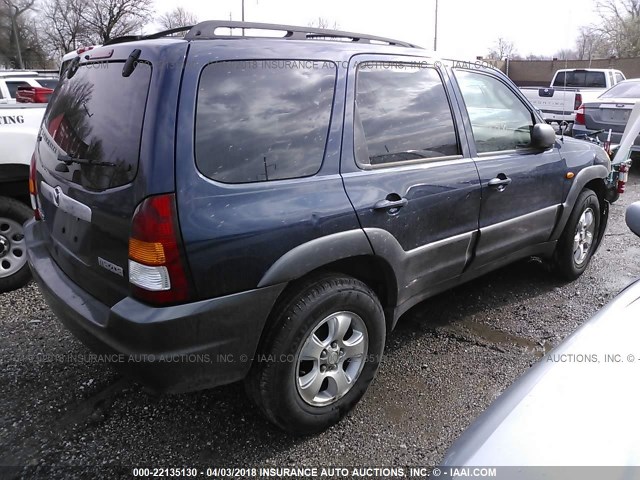 4F2CZ06103KM40747 - 2003 MAZDA TRIBUTE ES Dark Blue photo 4