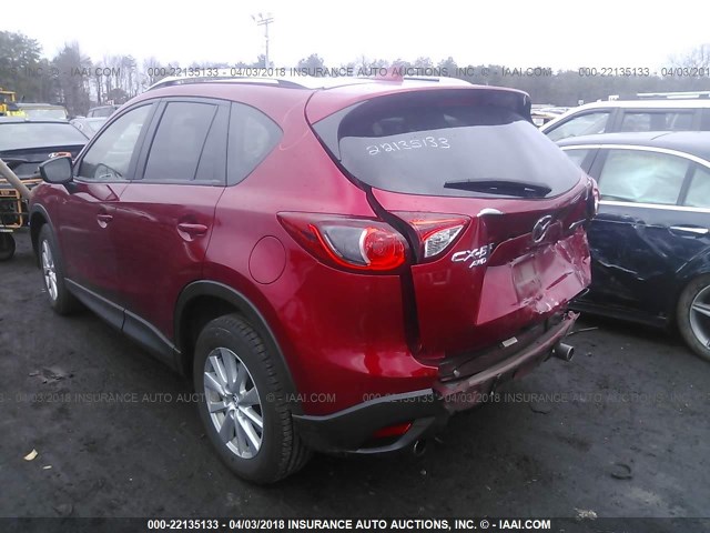 JM3KE4CY0G0802858 - 2016 MAZDA CX-5 TOURING RED photo 3