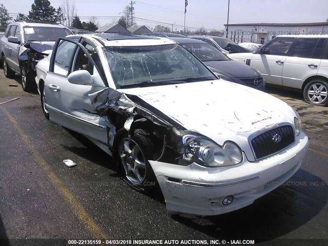 KMHWF35H25A208385 - 2005 HYUNDAI SONATA GLS/LX WHITE photo 6