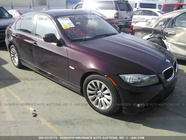 WBAPH57569NM33745 - 2009 BMW 328 I SULEV MAROON photo 1