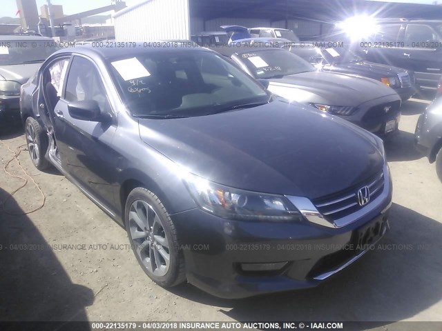 1HGCR2E50FA170785 - 2015 HONDA ACCORD SPORT GRAY photo 1