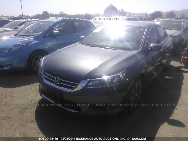 1HGCR2E50FA170785 - 2015 HONDA ACCORD SPORT Сұр фото 2
