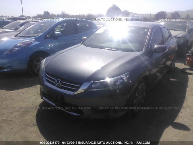 1HGCR2E50FA170785 - 2015 HONDA ACCORD SPORT GRAY photo 2