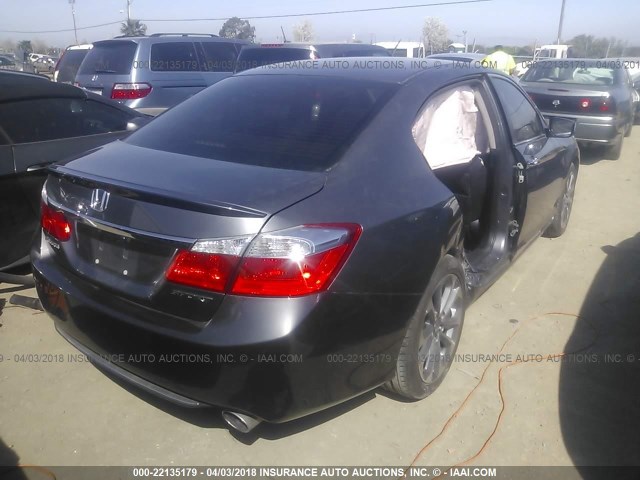 1HGCR2E50FA170785 - 2015 HONDA ACCORD SPORT GRAY photo 4