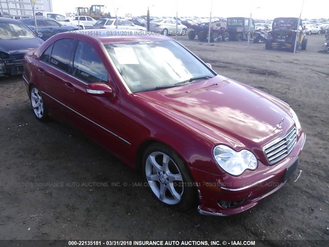 WDBRF52HX7F855557 - 2007 MERCEDES-BENZ C 230 RED photo 1