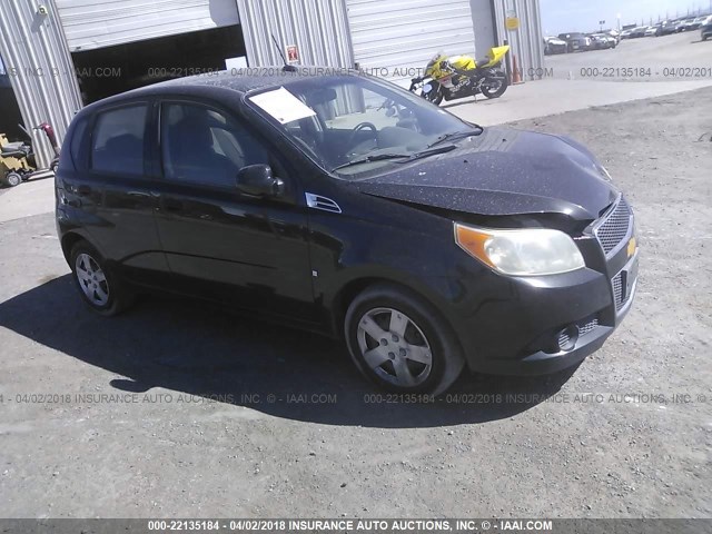 KL1TD66E99B632219 - 2009 CHEVROLET AVEO LS/LT 黑色 照片 1