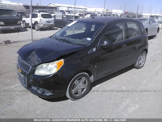 KL1TD66E99B632219 - 2009 CHEVROLET AVEO LS/LT 黑色 照片 2