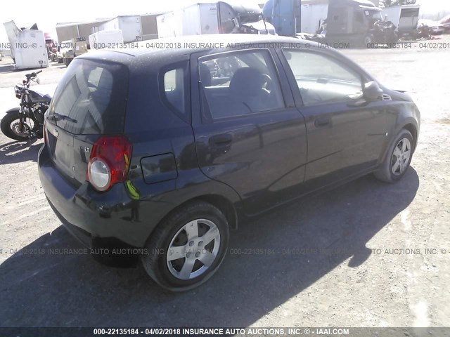 KL1TD66E99B632219 - 2009 CHEVROLET AVEO LS/LT 黑色 照片 4