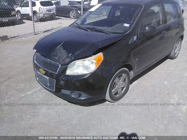 KL1TD66E99B632219 - 2009 CHEVROLET AVEO LS/LT 黑色 照片 6