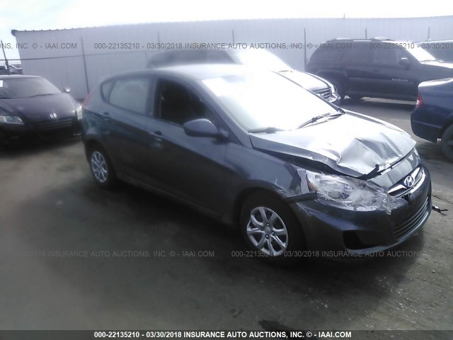 KMHCT5AE3DU100745 - 2013 HYUNDAI ACCENT GLS/GS GRAY photo 1