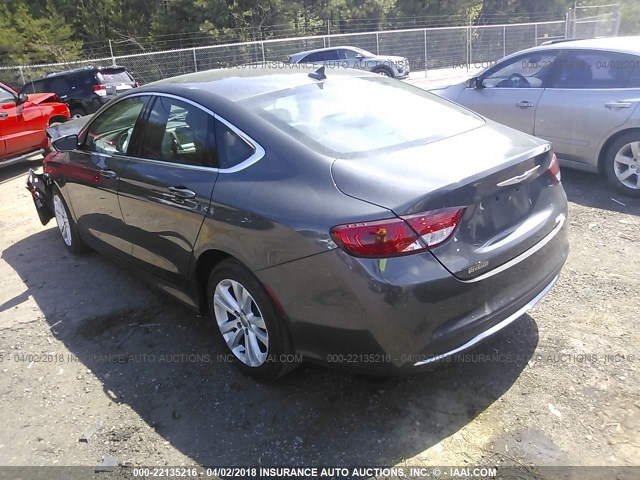 1C3CCCAB4HN510392 - 2017 CHRYSLER 200 LIMITED GRAY photo 3