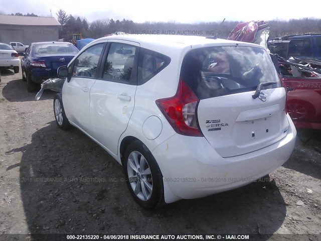 3N1CE2CPXEL403158 - 2014 NISSAN VERSA NOTE S/S PLUS/SV/SL WHITE photo 3