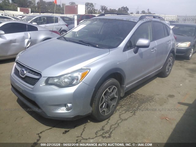 JF2GPAKC2E8255900 - 2014 SUBARU XV CROSSTREK 2.0 LIMITED SILVER photo 2