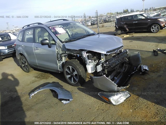 JF2SJABCXHH509160 - 2017 SUBARU FORESTER 2.5I SILVER photo 1