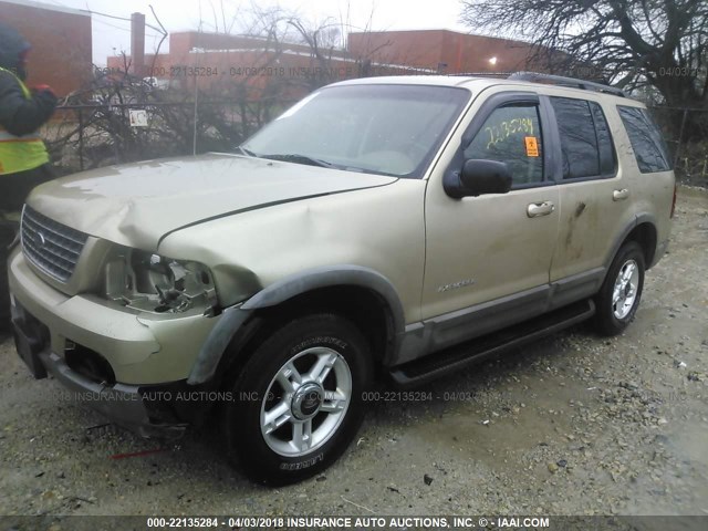 1FMZU73E32UB68914 - 2002 FORD EXPLORER XLT TAN photo 2