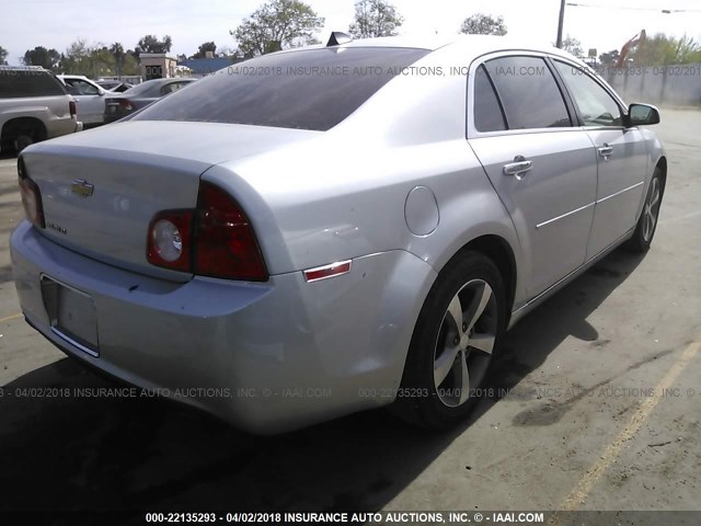 1G1ZC5E00CF392329 - 2012 CHEVROLET MALIBU 1LT SILVER photo 4
