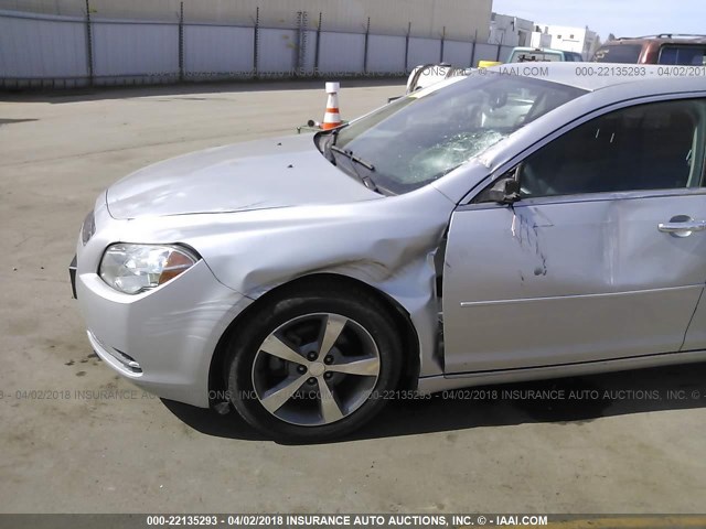 1G1ZC5E00CF392329 - 2012 CHEVROLET MALIBU 1LT SILVER photo 6