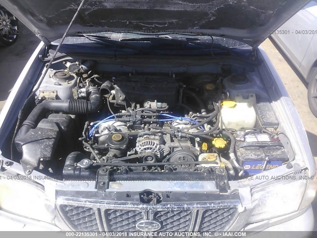 JF1SF65661H723903 - 2001 SUBARU FORESTER S Gümüş foto 10