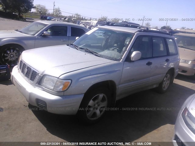 JF1SF65661H723903 - 2001 SUBARU FORESTER S Gümüş foto 2