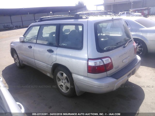 JF1SF65661H723903 - 2001 SUBARU FORESTER S Gümüş foto 3