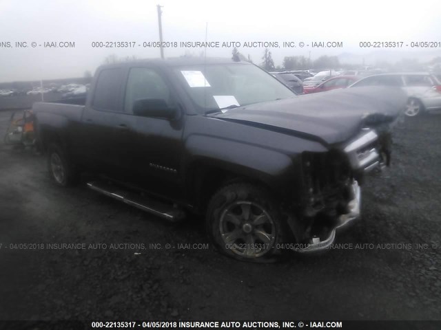 1GCVKREH8EZ125317 - 2014 CHEVROLET SILVERADO K1500 LT GRAY photo 1