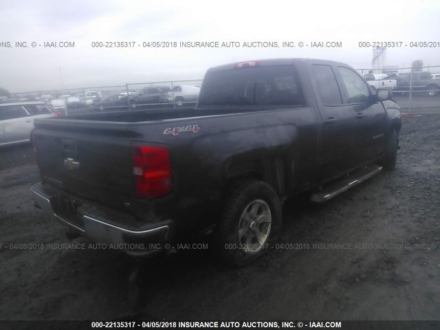 1GCVKREH8EZ125317 - 2014 CHEVROLET SILVERADO K1500 LT GRAY photo 4