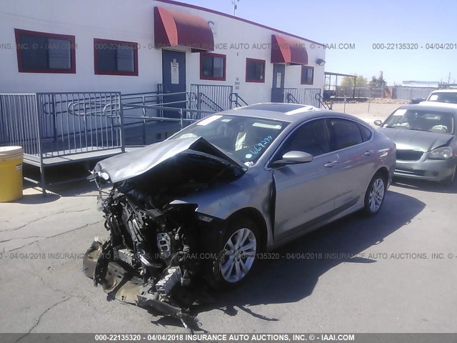 1C3CCCAB1FN669299 - 2015 CHRYSLER 200 LIMITED SILVER photo 2