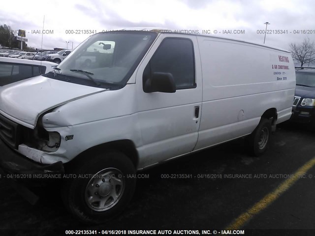 1FTSS34L94HA04323 - 2004 FORD ECONOLINE E350 SUPER DUTY VAN WHITE photo 2