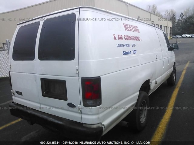 1FTSS34L94HA04323 - 2004 FORD ECONOLINE E350 SUPER DUTY VAN WHITE photo 4