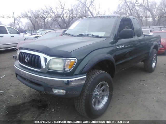 5TESN92N51Z728714 - 2001 TOYOTA TACOMA XTRACAB PRERUNNER 绿色 照片 2